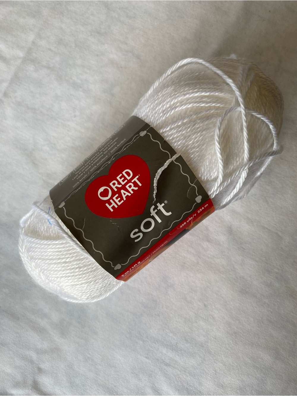 Red Heart Soft White Yarn